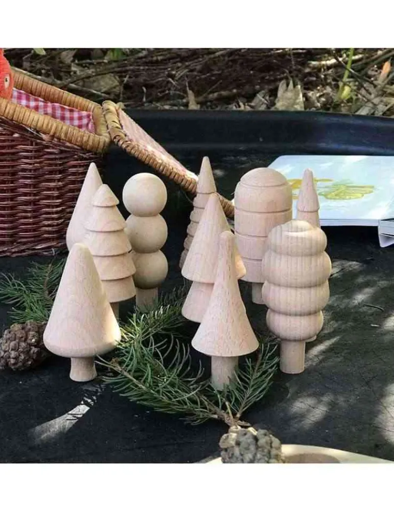 Tickit Arbres de la forêt en bois naturel Montessori Fashion
