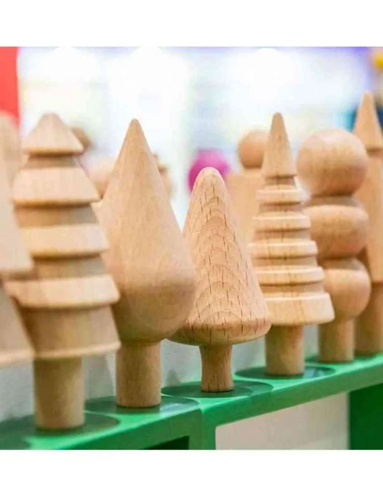 Tickit Arbres de la forêt en bois naturel Montessori Fashion