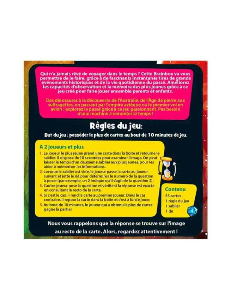 BrainBox voyage dans le temps - jeu éducatif de mémorisation Cheap