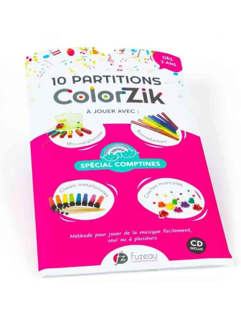 Fuzeau Colorzik comptine - - apprendre la musique Discount