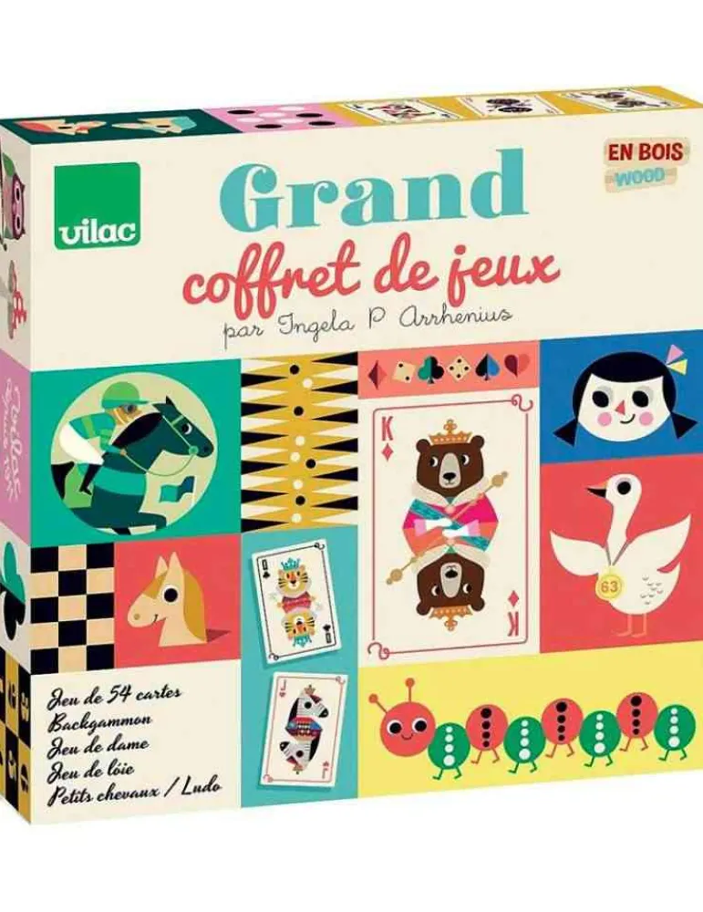 Vilac Grand coffret multi-jeux par Ingela P.Arrhenius Cheap