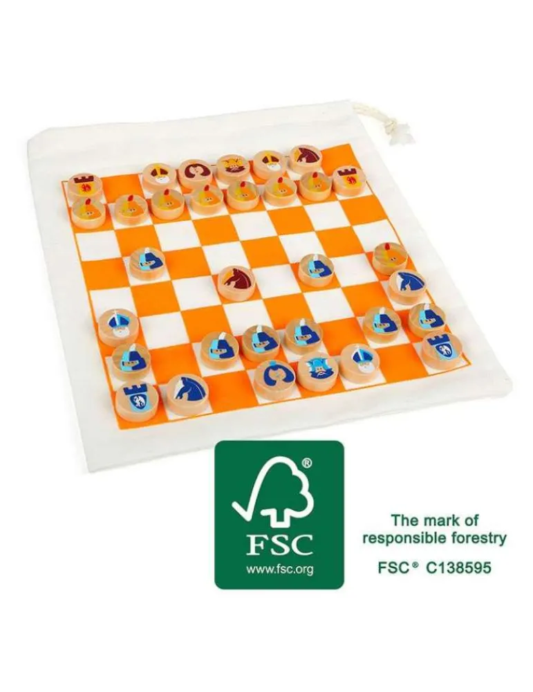 Small Foot Jeu d'échecs de voyage bois FSC - Online