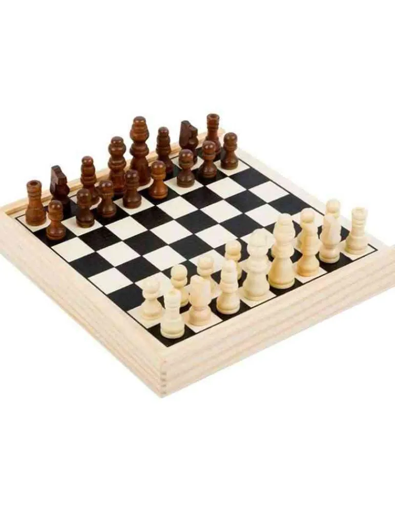 Small Foot Jeu d'échecs de voyage en bois FSC Best Sale
