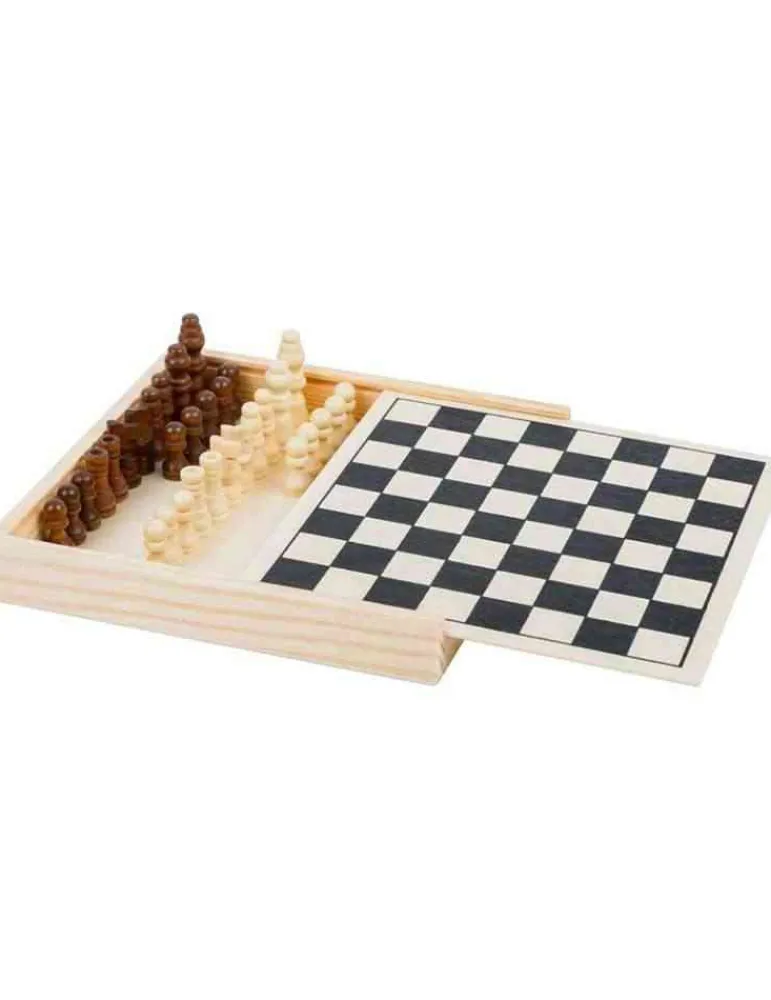 Small Foot Jeu d'échecs de voyage en bois FSC Best Sale