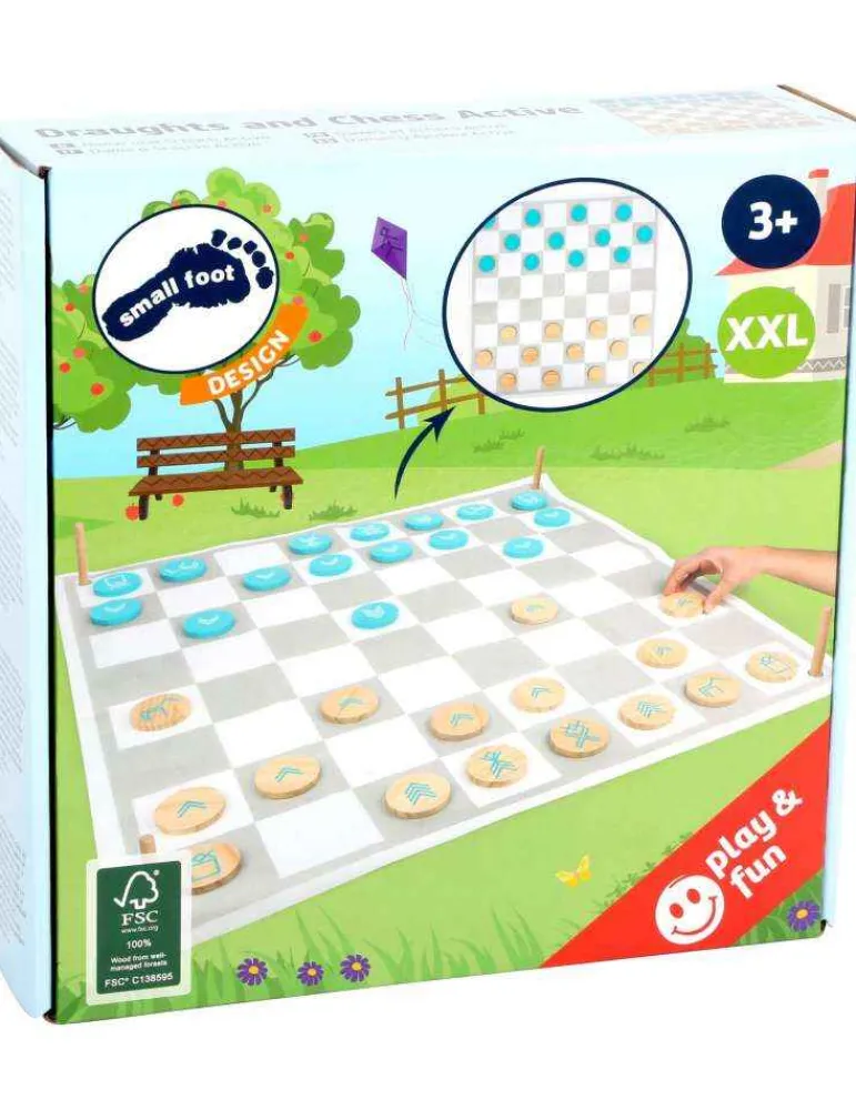 Small Foot Jeu de dames et échecs active FSC - Sale