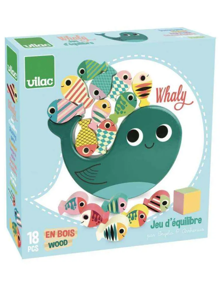 Vilac Jeu d'équilibre Whaly - - Jouet en Bois Store
