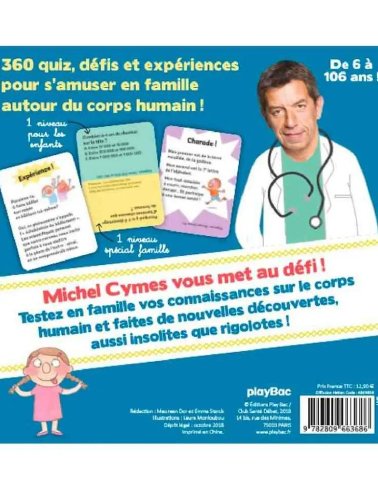 playBac Le quiz du corps humain avec dr Michel Cymes - Shop