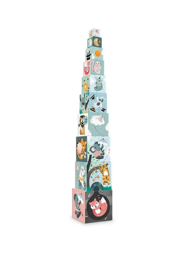 Vilac Les cubes gigognes les animaux de Discount