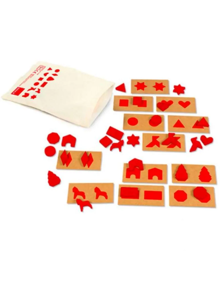 Goula Perception tactile 1 - formes planes - jeu éducatif Montessori - Sale
