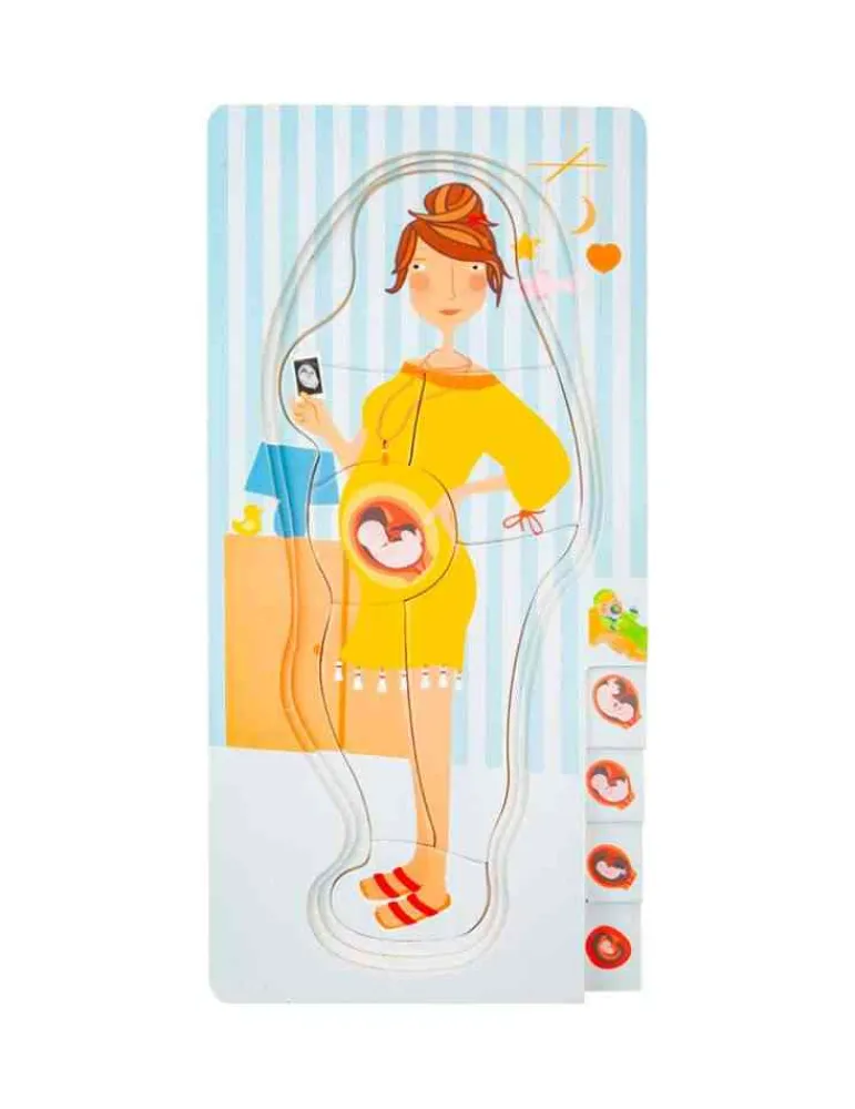 Small Foot Puzzle Anatomie de la Grossesse à étage en bois - Sale