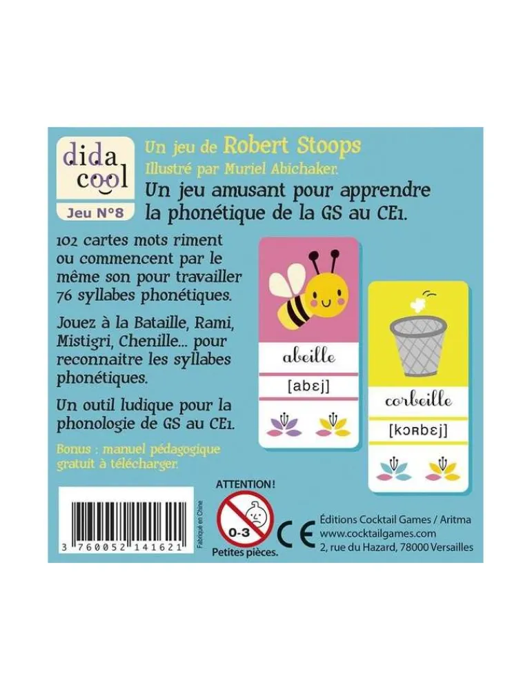 Cocktail Games Sonodingo - Dida Cool - Jeu Éducatif de Français Best