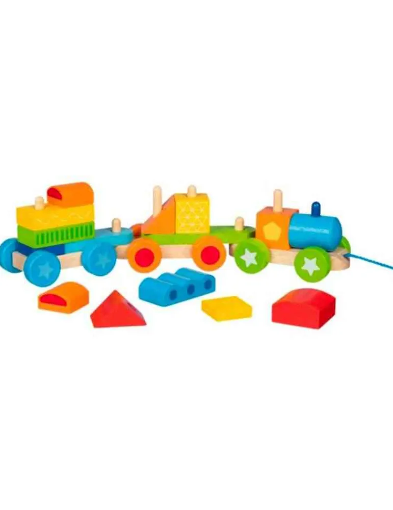 Goki Train à assembler Budapest - jeu en bois à construire - Sale