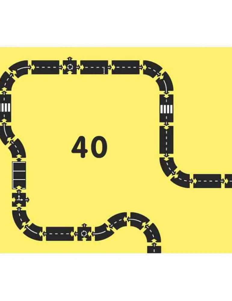 Waytoplay king of the road - Circuit flexible roi de la route 40 pièces Best